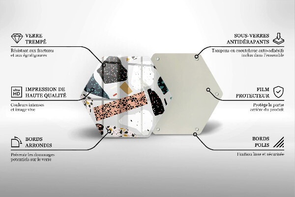 Üveg vágódeszka Kőedény