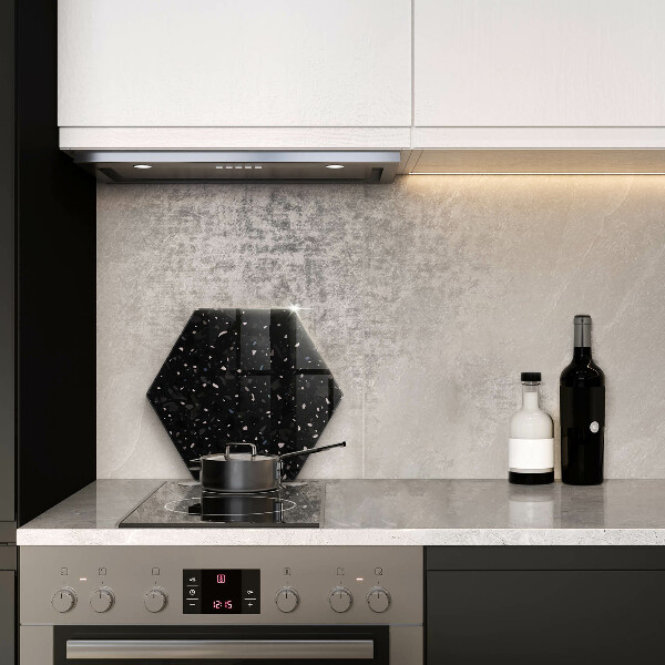 Üveg vágódeszka Sötét kőedény