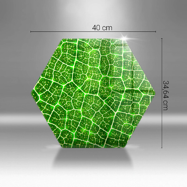 Üveg vágódeszka Levélszerkezet