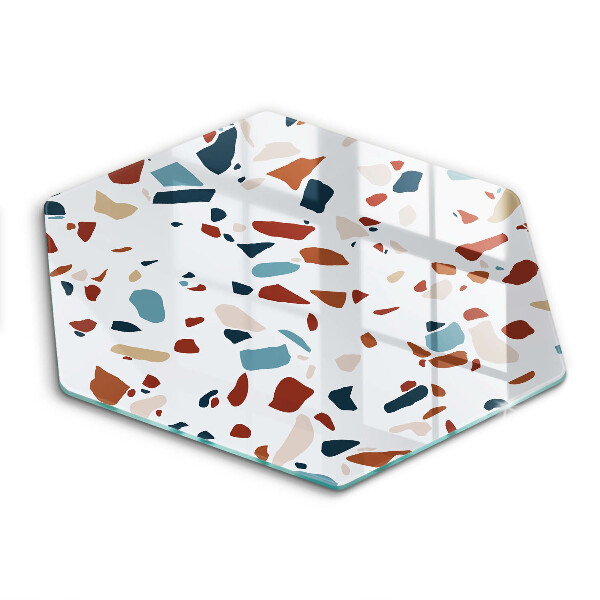 Üveg vágódeszka Díszítő kő