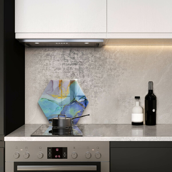 Üveg vágódeszka Repedt arany kő