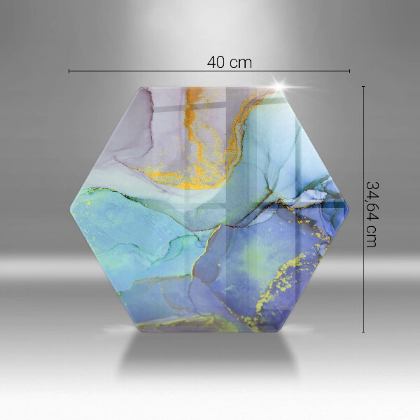 Üveg vágódeszka Repedt arany kő