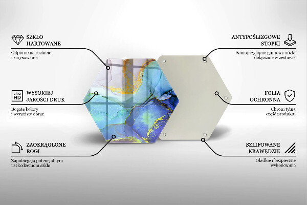 Üveg vágódeszka Repedt arany kő