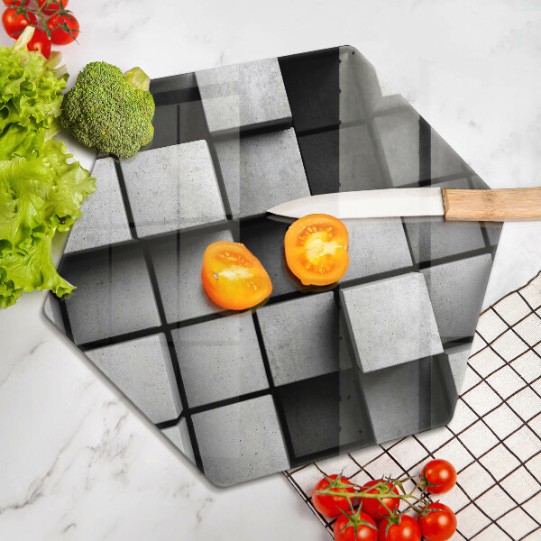 Üveg vágódeszka 3D geometriai háttér