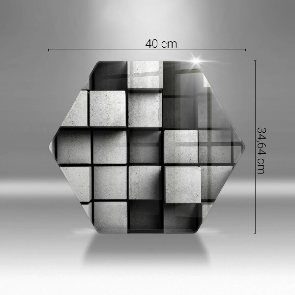 Üveg vágódeszka 3D geometriai háttér
