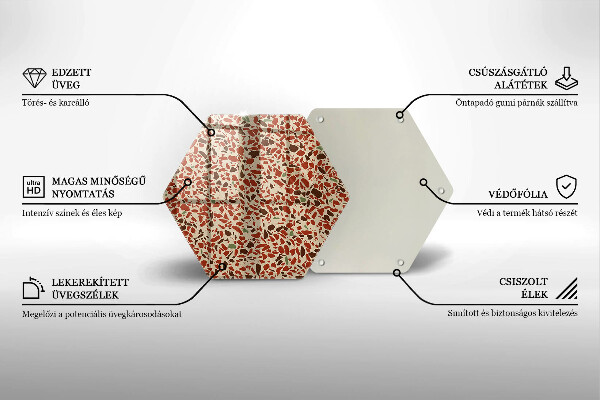 Üveg vágódeszka Finom kőedény