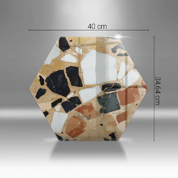 Üveg vágódeszka Dekoratív kövek lemez