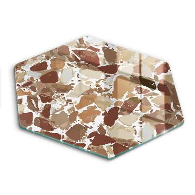 Üveg vágódeszka Kő díszítő foltok