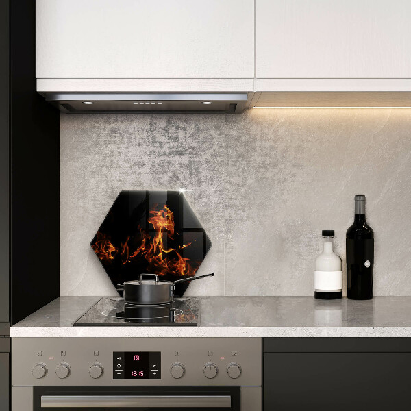 Üveg vágódeszka Gyújts egy élő lángot