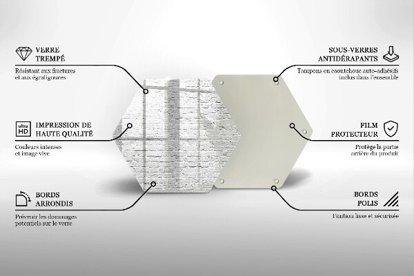 Üveg vágódeszka Téglafal fal