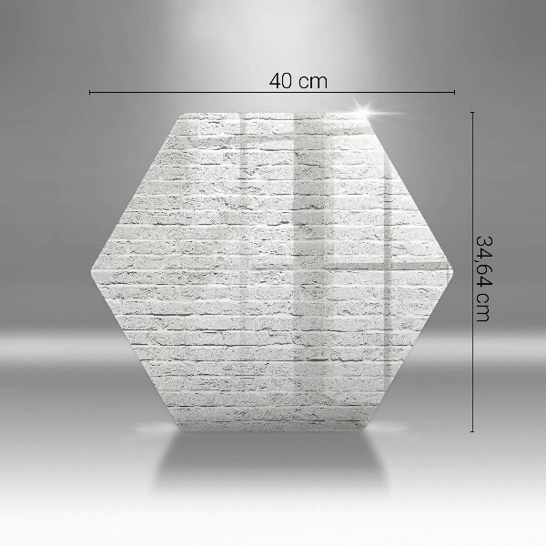 Üveg vágódeszka Téglafal fal