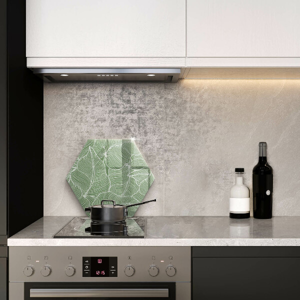 Üveg vágódeszka Lineáris levelek