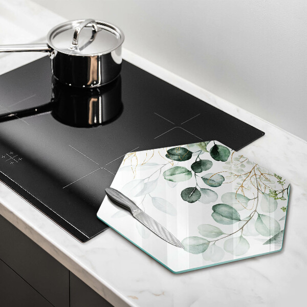 Üveg vágódeszka Festett növények