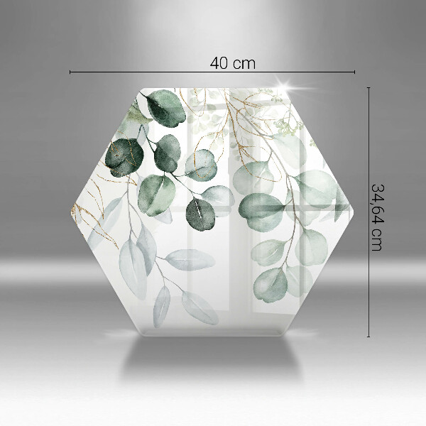 Üveg vágódeszka Festett növények