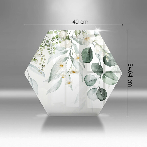 Üveg vágódeszka Akvarell növények