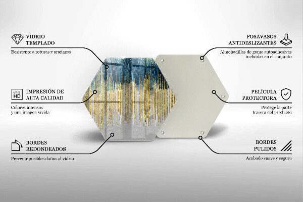 Üveg vágódeszka Tervezői absztrakció