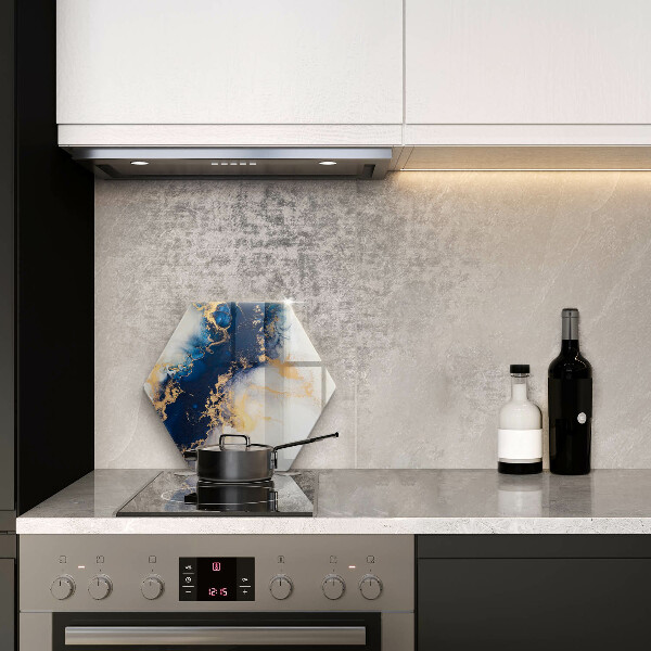 Üveg vágódeszka Absztrakció kékkel