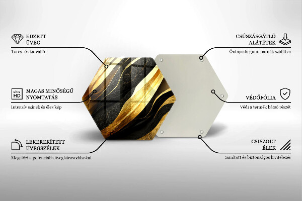 Üveg vágódeszka Elegáns absztrakció