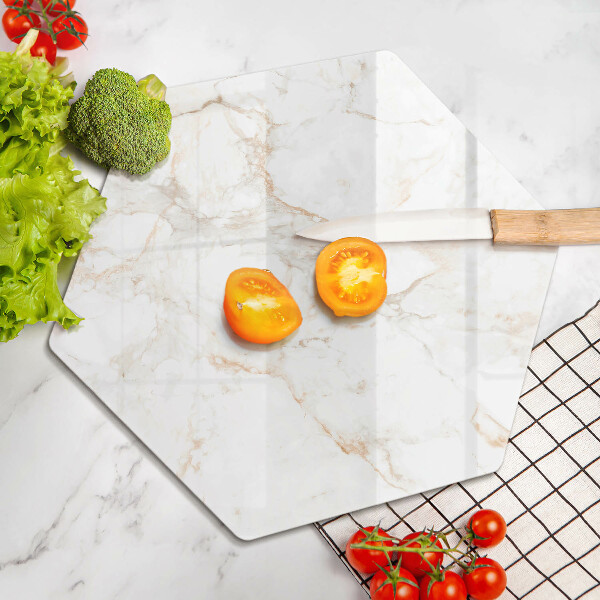 Üveg vágódeszka Elegáns márvány kő