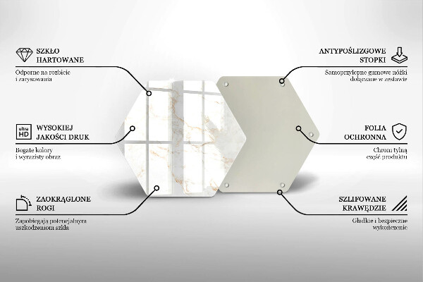 Üveg vágódeszka Elegáns márvány kő