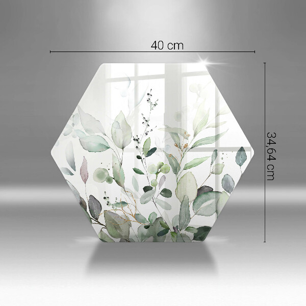 Üveg vágódeszka Akvarell növények