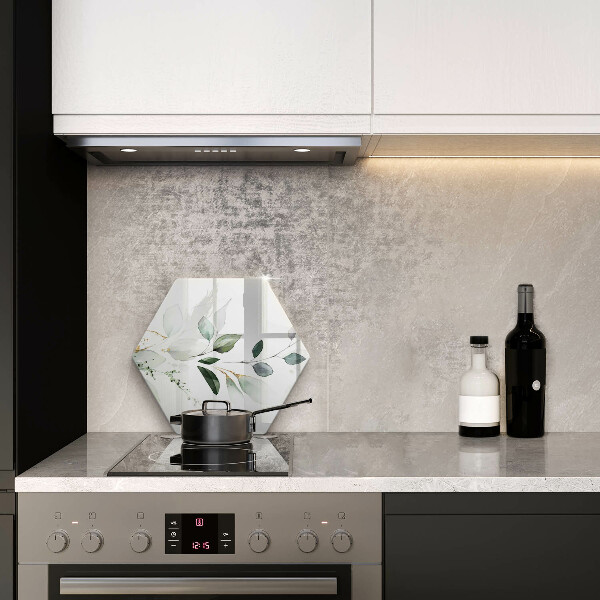 Üveg vágódeszka Akvarell levelek