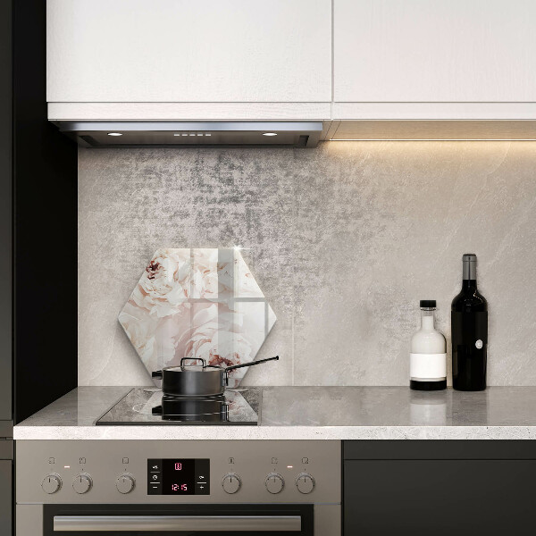 Üveg vágódeszka Pasztell bazsarózsa