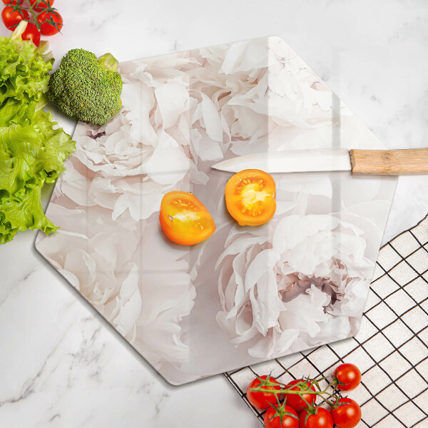 Üveg vágódeszka Pasztell bazsarózsa