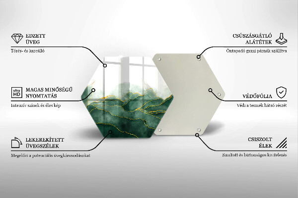 Üveg vágódeszka Absztrakt természet