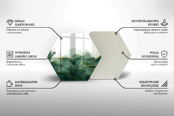 Üveg vágódeszka Absztrakt természet