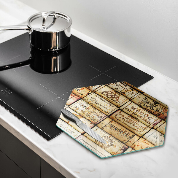 Üveg vágódeszka Régi bordugók