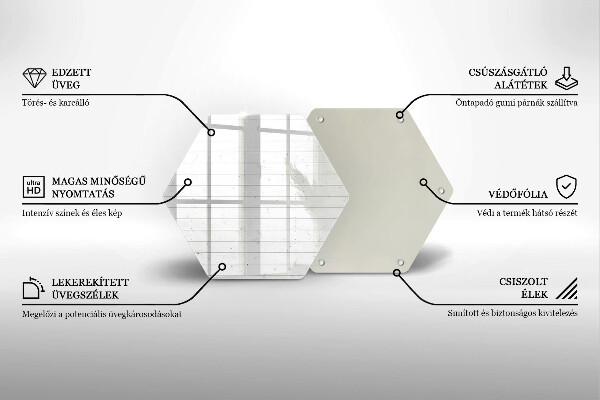 Üveg vágódeszka Modern világos táblák