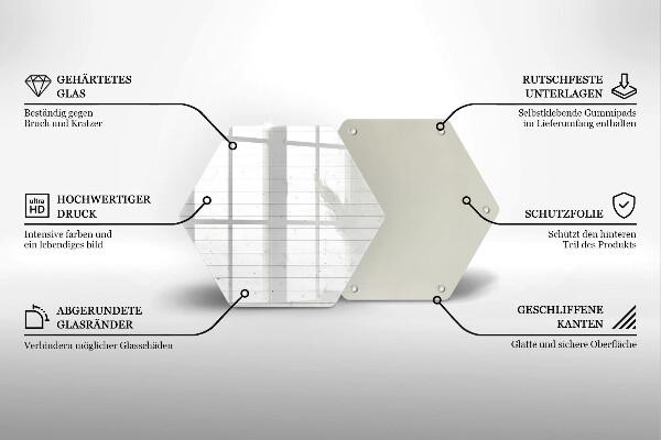 Üveg vágódeszka Modern világos táblák