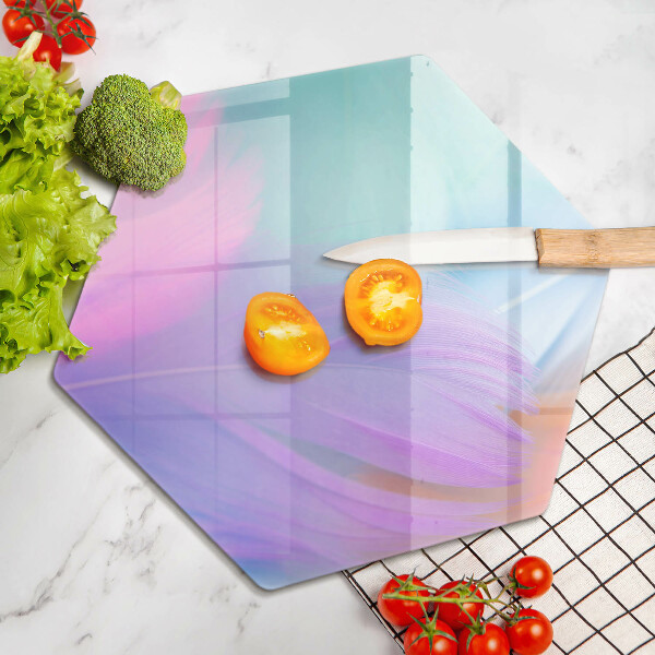 Üveg vágódeszka Pasztell tollak