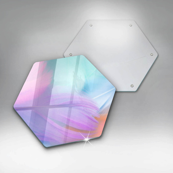 Üveg vágódeszka Pasztell tollak