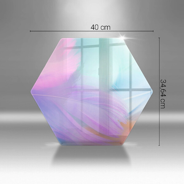 Üveg vágódeszka Pasztell tollak