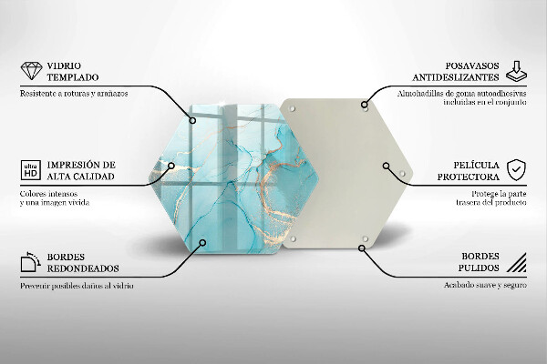 Üveg vágódeszka Kő absztrakció