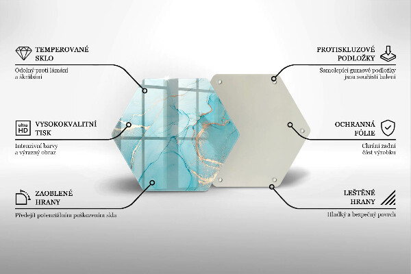 Üveg vágódeszka Kő absztrakció