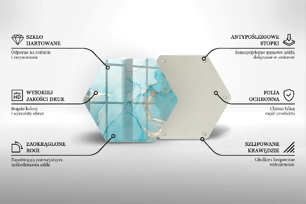 Üveg vágódeszka Kő absztrakció