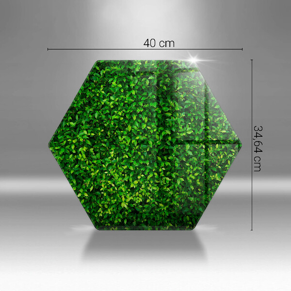 Üveg vágódeszka Növény kis levelekkel