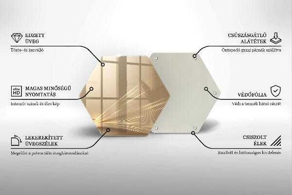 Üveg vágódeszka Modern absztrakció