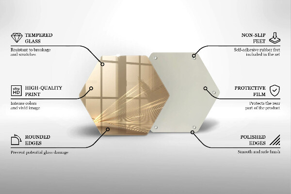 Üveg vágódeszka Modern absztrakció