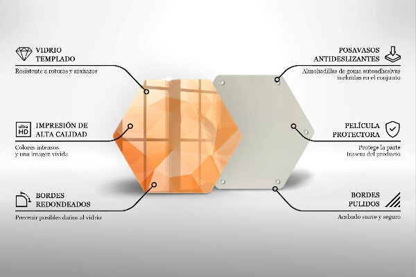 Üveg vágódeszka Geometriai háttér