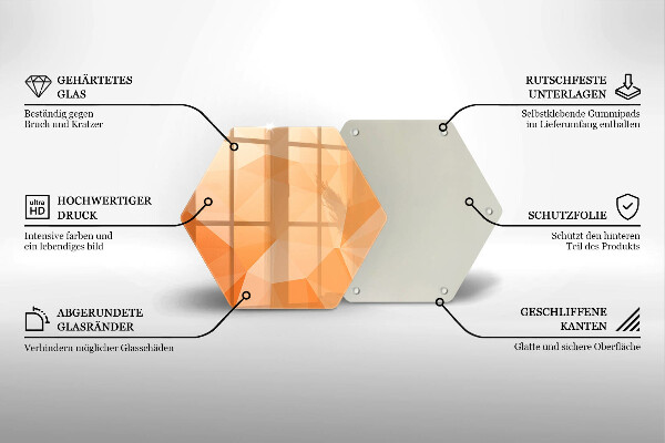 Üveg vágódeszka Geometriai háttér