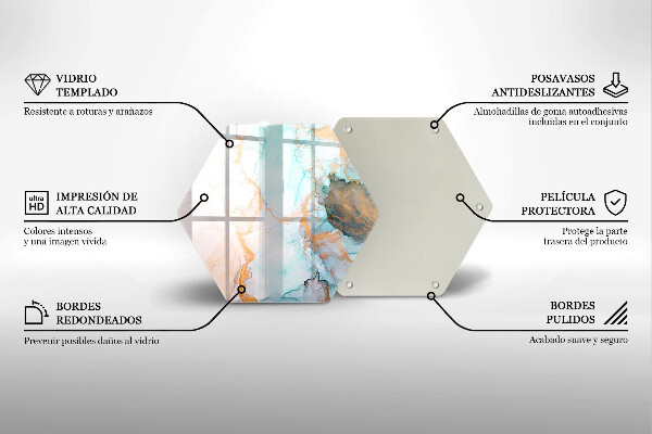 Üveg vágódeszka Márvány absztrakció