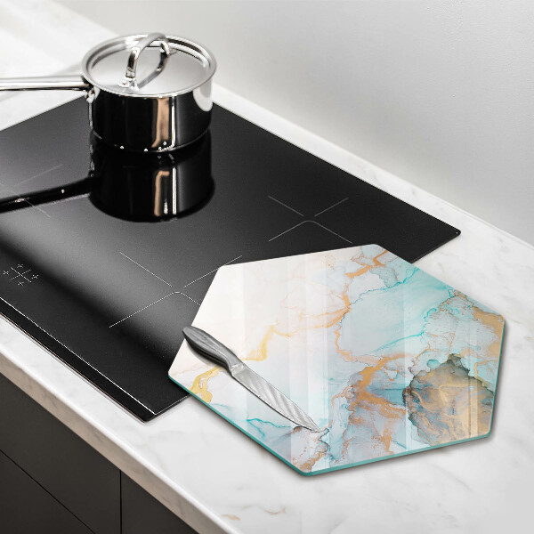 Üveg vágódeszka Márvány absztrakció