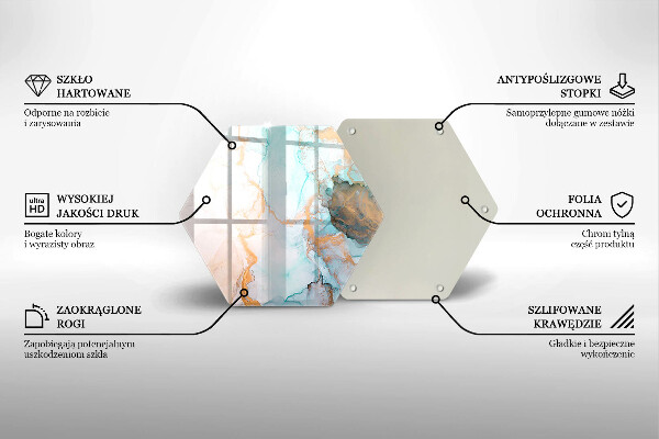 Üveg vágódeszka Márvány absztrakció