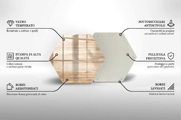 Üveg vágódeszka Fadeszkák