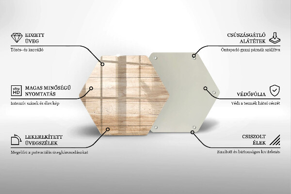 Üveg vágódeszka Fadeszkák