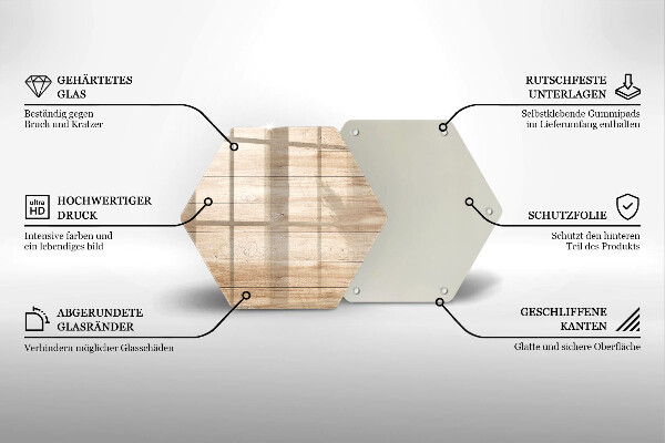 Üveg vágódeszka Fadeszkák